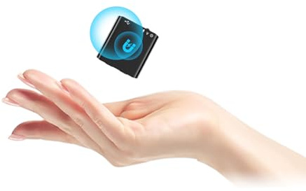 Mini Diktiergerät mit eingebautem Magnet, 8G Ultradünn nur 0,95cm, Sprachaktivierung & DSP-Rauschunterdrückung, One-Touch-Aufnahme, Tragbares Aufnahmegerät für Meetings, Interviews