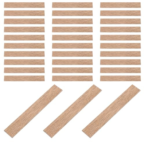 POPETPOP 40pièces Parquet Maison de Poupee Lames de Sol Bois pour Deco Maison de Poupée Sol de Poupée