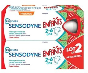 Sensodyne Pro-Email Zahnpasta für Kinder von 2 bis 6 Jahren, 2 x 50 ml