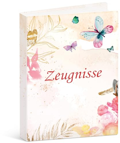 Zeugnismappe A4 mit 30 Hüllen - Geschenke zur Einschulung Schulanfang Rosa | Dokumentenmappe A4 Sichtbuch Urkundenmappe Mappe mit Klarsichthüllen, Document Organizer für Zertifikate Urkunden