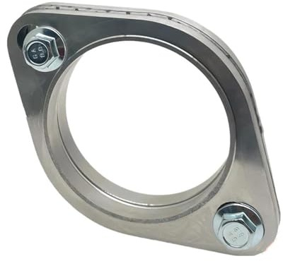 Punta di Scarico Kit Giunto Flangiato Silenziatore Tubo Scarico Auto Universale 2 Fori Acciaio Inossidabile 304 51MM 63MM 76MM Auto Tubo Punta Scarico(2.13 inch 54)