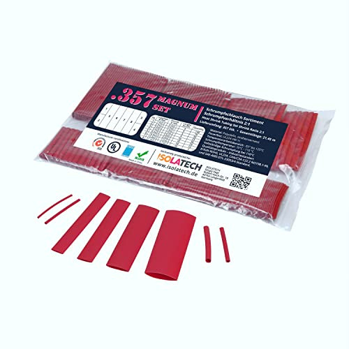 ISOLATECH Magnum Schrumpfschlauch Set Rot 2:1 ohne Kleber 357-teilig