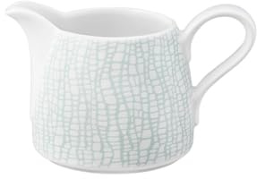 Seltmann Weiden 001.743842 Fashion green chic Milchkännchen 0,26 L, Weiß/Türkis