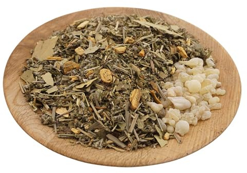 Kräutermischung Reinigung – Zum hochwertigen Wohnungsräuchern – Mit Weihrauch Oman Al-Hojari – Räucherwerk, 30 Gramm, ca. 115 ml
