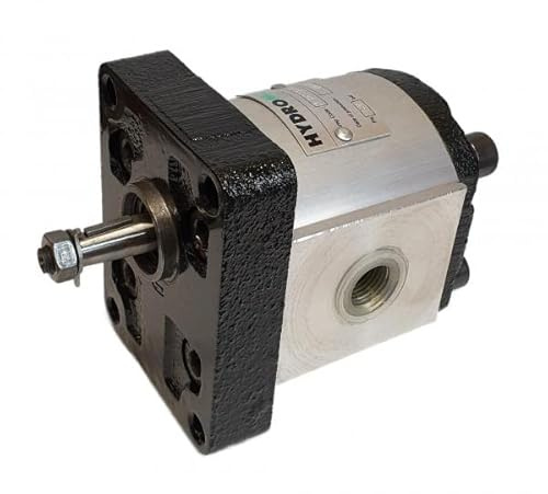 HYDROMOT Hydraulikpumpe, Zahnradpumpe, BG 1, europ. Flansch, Gewindeanschluss, kon. Welle 1:8, Schluckvolumen von 1 bis 7,9 cm³/U, rechtsdrehend Größe 4,2 ccm
