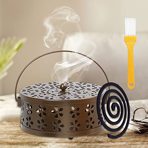 Supporto per bastoncini di incenso, bastoncini di incenso, anti-zanzare, porta bobine di incenso, bastoncini di incenso, supporto per bobine, bastoncini di incenso, in metallo per camera da letto,