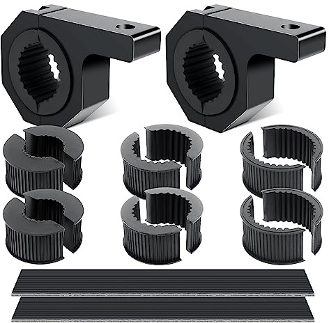 SKYWORLD Arbeitsleuchten Halterung Universal Light Bar Halterungs Horizontale Klemme Montage Set für Frontschutzbügel Geländewagen Auto LKW Motorrad Boot (25mm/ 31mm/ 38mm/ 50mm)