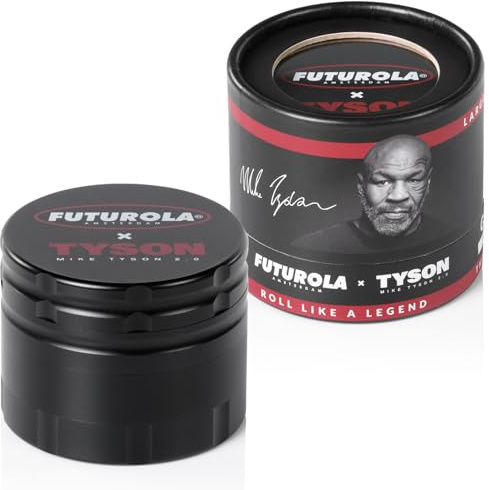 FUTUROLA TYSON - Molinillo de hierbas mediano de 6,35 cm (negro)
