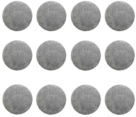 AOQUFUL 12 Unidades de paños de Microfibra de Alta Densidad para Robot limpiacristales YW160 – Gruesos, duraderos, Lavables, con Agarre Fuerte y Ajuste Eliminar Polvo y Manchas eficazmente, Gris | Robot limpiador de ventanas eléctrico con navegación IA, sistema de pulverización doble, control de aplicación para cristal