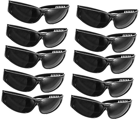 KONTONTY 10pcs Protective Welding Glasses and Electric Welding Goggles Eye Protector Industrial Windproof Safety for Gas and Arc