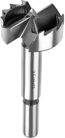 SUQIN Professional ForstnerBohrer Ø35MM,Flach Flügelbohrer Astlochbohrer Scharnierlochbohrer Topfbohrer Forstner Cutter mit Rundschaft Zum Bohren In Holz, Kunststoff, Sperrholz