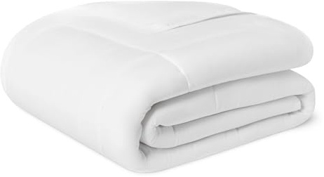 Amazon Basics Relleno Nórdico 300 gsm - Edredón Hipoalergénico con Fibra Alternativa al Plumón para Cama 105/120, 200 x 200 cm, Blanco