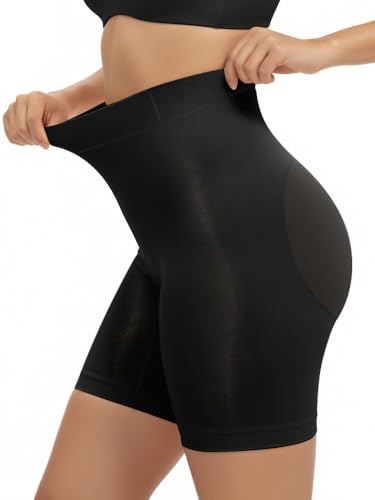 SHAPERX Culotte Gainante Femme Haute Taille Amincissante Shapewear Sculptant Ventre Plat Culottes Minceur Invisible Panty sans Couture Gainant sous-Vêtement, UK-SZ5810-Black-3XL