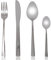 Set Posate Acciaio Inox per 1 Persona, Servizio di Posate da 4 pezzi per Ristorante, Posate da Tavola Lavabili in Lavastoviglie