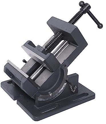 Étau de perceuse robuste – Étau inclinable d'angle de 0 à 90 ° pour fraises et perceuses à perceuse, étau de serrage industriel, style support de banc pour travail de précision