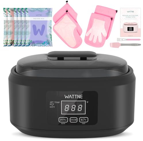 Paraffin Wax Machine for Hand and Feet -Paraffin Wax Warmer Moisturizing Kit Auto-time and Keep Warm Paraffin Hand Wax Machine for Arthritis (Black)