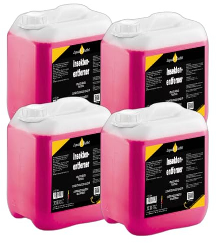 Liquid Outlet Insektenentferner 4x 5L – Kraftvoller Insektenreiniger als Vorreiniger – Auto Insektenentferner & Insektenlöser für Lack, Glas & Kunststoff – Made in Germany
