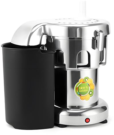 Commercial Juice Extractor, 370W/550W Electric Stainless Steel Juicer for Fruit Vegetable Heavy Duty Centrifugal Juicer Machine Juice & Residue Separated Low Noise,B2000