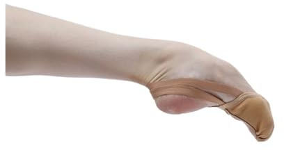 Demi Pointe Danse Classique Chaussures de Gymnastique, Ballet, dernière Conception, Demi-Semelle, en Toile, for Femmes, Ballerines, Chaussures Danse Rythmique(Khaki,38)