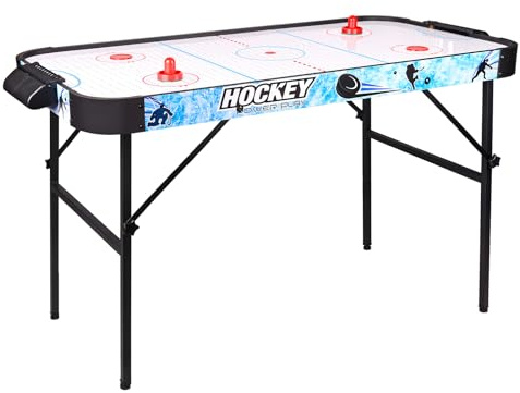 HLC Table de air Hockey Pliable, Comprenant Deux Crosses et Deux palets, Parfait pour Adultes et Enfants.