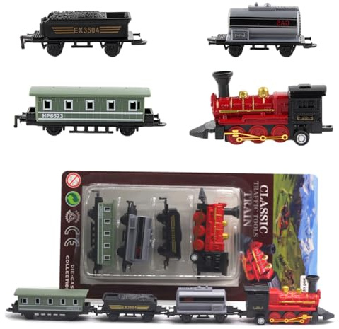 Decoracion Tarta Tren Decoración para Tartas,Mini Tren de Vapor Decoraciones para Tartas,Mini Modelo de Tren de Vapor,Pequeño Adorno de Tren,Temática Tren de Vapor Artículos para Fiestas de Cumpleaños