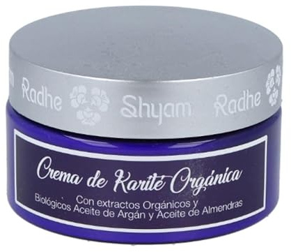 Radhe Shyam Crema Karité 100 ml, Crema Facial y Corporal Hidratante | Regeneradora, Con Argán, Rosa Mosqueta, Almendras