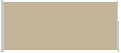 vidaXL Toldo Lateral retráctil Beige 600 x 200 cm Poliéster, Toldo Ajustable para Patio, toldo retráctil Moderno, Refugio de Sol y Pantalla de privacidad Flexible