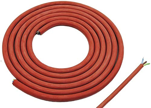 20 Meter (m) Silikonkabel 3x1,5 mm² | SiHF-J | Hitzebeständige und flexible Silikonleitung | Saunakabel | Optimal für Saunaöfen | -60°C bis +180°C | Wärmegeräte, Scheinwerfer, Heizkraftwerke etc.
