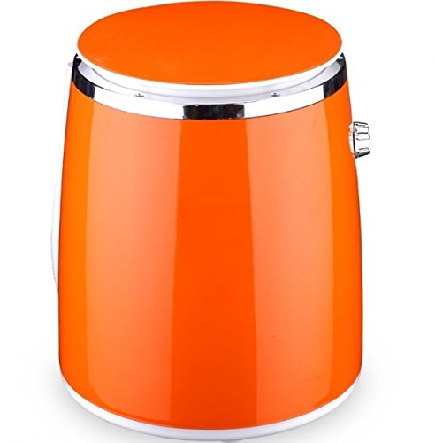 Syntrox Germany WM-380W - Lavatrice da campeggio con centrifuga mini lavatrice (arancione)