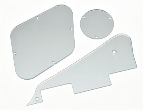 KAISH Pickguard für Epiphone Les Paul Spiegelplatte, silberfarben
