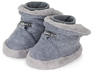 Sterntaler Patucos Botas, Bebé-niños, Gris (Silver Mel. 542), 18 EU (2 Infantil UK)