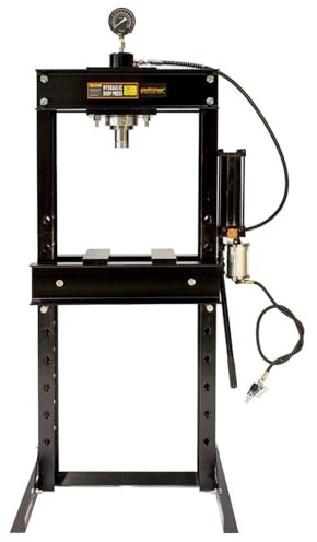 Wimmer Werkstattpresse mit Lufthydraulische Pumpe und mit Manometer 30 T SP30A