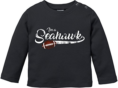 EZYshirt® I`m a Seahawk | American Football Bio Baumwolle Baby T-Shirt Longsleeve