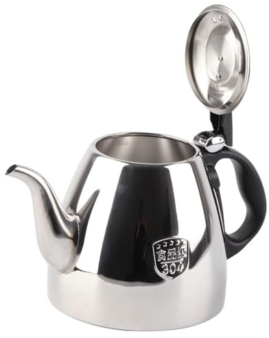 Théières pour Cuisinière Induction avec Poignée Résistante à la Chaleur Caféière en Acier Inoxydable Bouilloire Thé Services à Thé et à Café (1.2L)