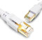 Yauhody Cable Ethernet 1M CAT 8 Cable de red Cable de Internet CAT 8 Patch Cord RJ45 Gigabit Cable de red Lank Cable Ethernet para PS5, PS4, Router, TV, Switch, Módem, PC, Laptop (Blanco)