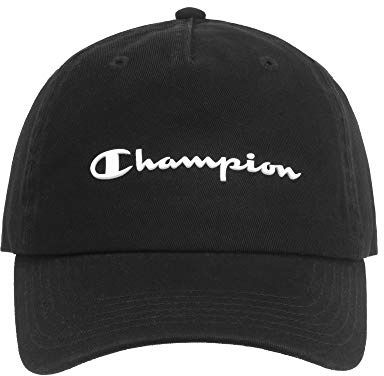 Champion Damen Ameritage Dad Adjustable Cap Baseballkappe, schwarz/weiß, Einheitsgröße