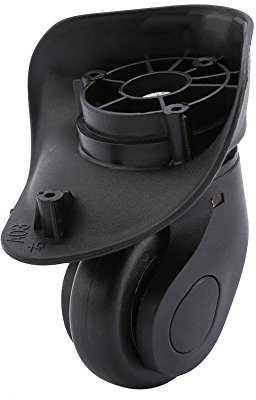 Yosoo Health Gear Resväska bagagehjul, universell resväska reservhjul, 1 par svarta PVC ersättningshjul tyst slitage remskiva för bagage resväska vagn (W041-2 S)