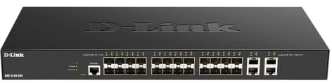 D-Link 24 x 10G SFP+ ports + 4 x Base-T Smart Managed Switch