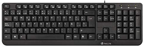 NGS FUNKYV3 Tastiera USB con 12 Tasti Multimediali, Cavo da 140cm a Funzione Plug&Play (AZERTY Francese)
