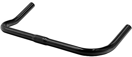 SENQI Bike Handlebar Aluminum Alloy Fixed Gear Road Bicycle Handlebars 22.2x25.4x420mm (Black)