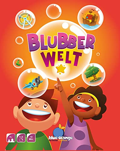 Blue Orange | Blubberwelt | Kinderspiel | Kartenspiel | 1-2 Spieler | Ab 4+ Jahren | 10+ Minuten | Deutsch