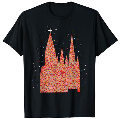 Kölner Dom Fasching Karneval Konfetti Kostüm Outfit Köln T-Shirt
