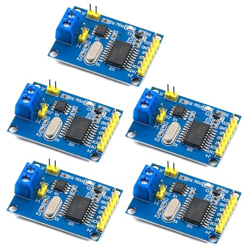 GERUI 5 pezzi CAN-Bus Shield MCP2515 Bus Module SPI Protocollo per Arduino SCM 51 MCU ARM Controller con TJA1050 DC 5V Power Supply Converter Development Board