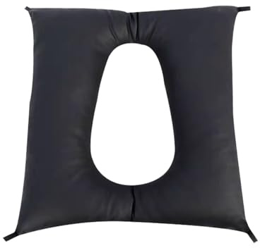 BLUEZY Cojín Antiescaras Cuadrado con Forma De Herradura, Cojín para Inodoro De Cama, Cojín Postural para Prevención De Úlceras para Aliviar El Dolor, Uso De Silla De Inodoro B