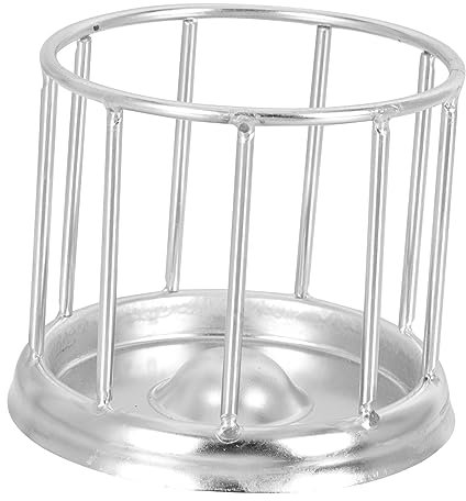 Kisangel Schildkröten-futterspender Ertrinkungswasser-futterspender Für Eidechsen Chamäleons Edelstahl Gecko-Schale Heimtierbedarf