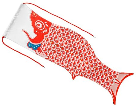 Gralara Wäschesack mit Fisch-Motiv, Wäscheaufbewahrungstasche, Beutel für Schmutzwäsche mit Kordelzug für Camping Zuhause, Rot