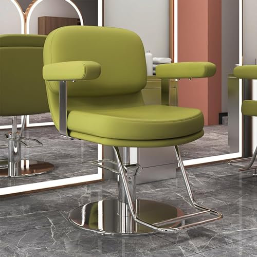 Verstellbarer Friseurstuhl für Haarstylisten, professioneller Salonstuhl mit 360° Drehgelenk, verstellbarer Höhe und klassischem Design für Ästhetiker