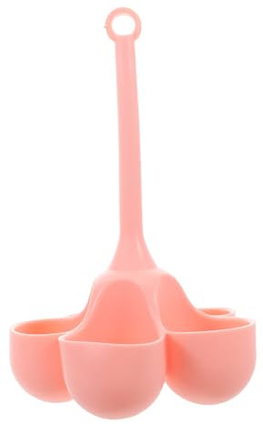 SHINEOFI Data [ Cuociuova a Vapore in Silicone 5 Fori, Supporto Per Uova Morbide e Dure, Maniglia Portatile, Adatto Per Microonde e Bollitura, Per Colazione e Alimenti Per Ragazzo Ragazza
