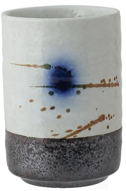 ASIAD Japanisch Teetasse Ohne Henkel, Chinesische Keramik Teebecher für Tee Kaffee Sushi Sake, Vintage Tasse,Weiß