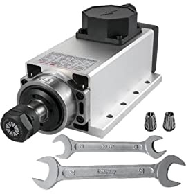 2.2KW CNC Quadrato Raffreddato Ad Aria Motore Mandrino ER20 Pinza 4 Cuscinetto Convertitore di Frequenza Router di CNC Fresatrice for Incisione